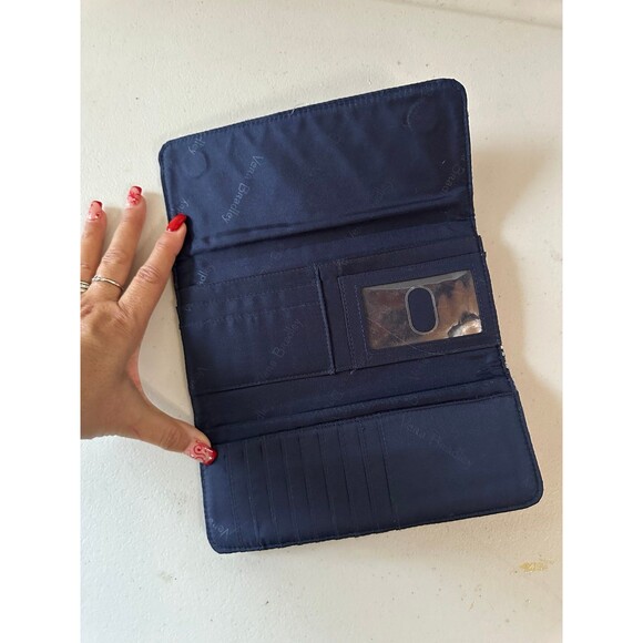 Vera Bradley Retired Marrakesh Paisley Pattern Magnetic Closure Tri-Fold Wallet - Picture 3 of 4